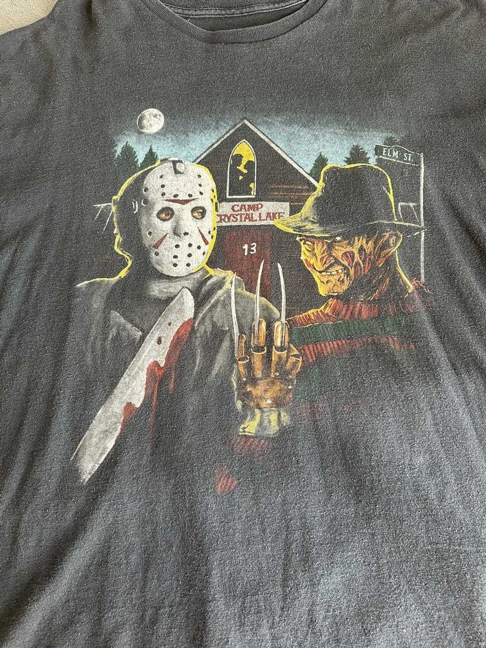 Vintage Vintage Jason VS Freddy T Shirt Movie - image 3