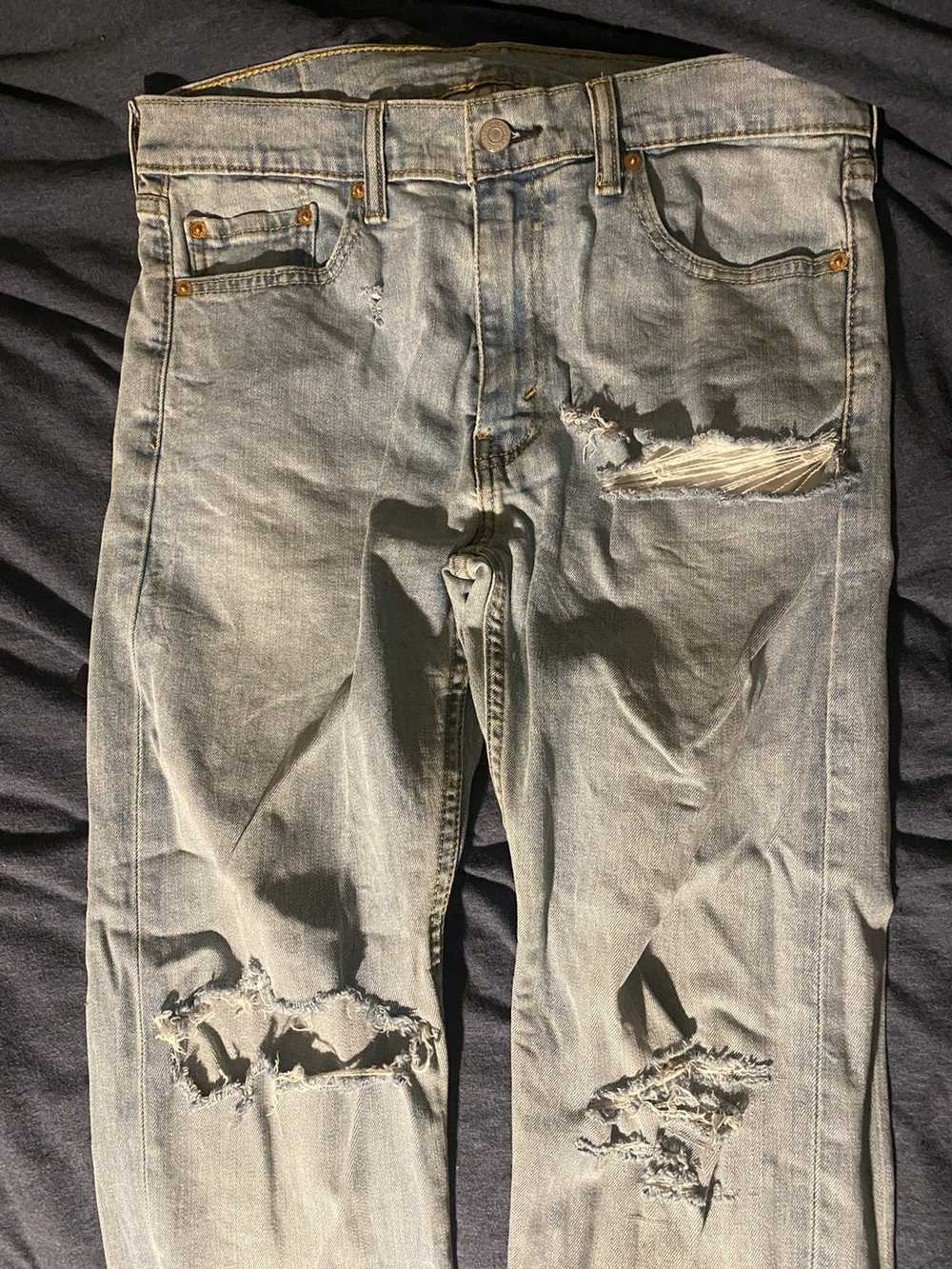 Levi's × Vintage vintage levis 513 distressed den… - image 1