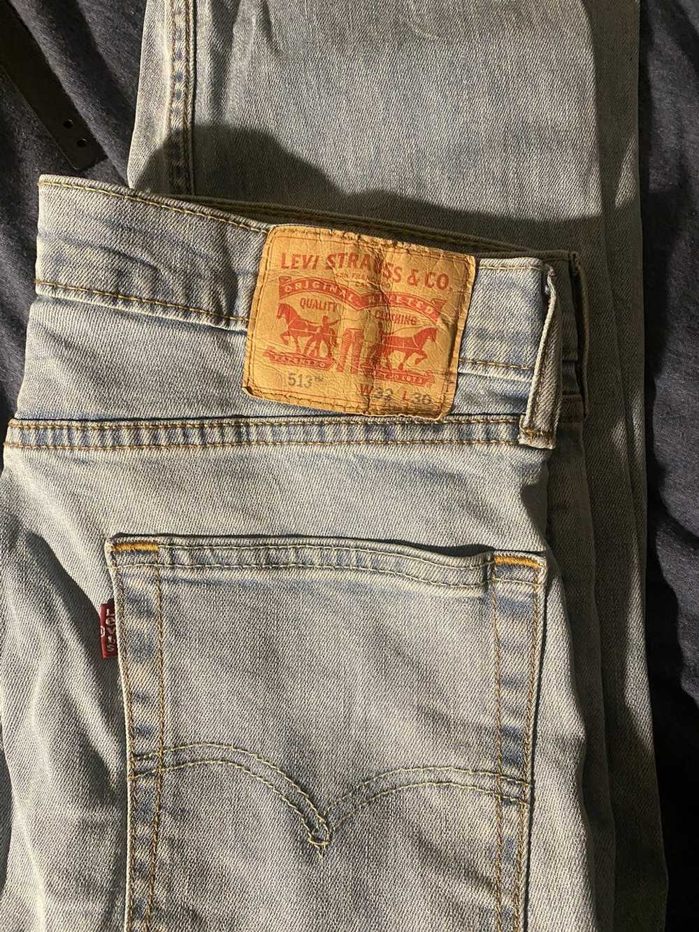 Levi's × Vintage vintage levis 513 distressed den… - image 2