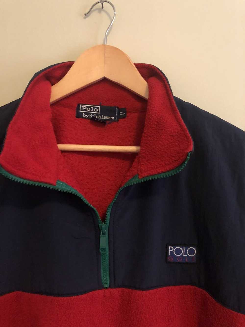 Polo Ralph Lauren Vintage Polo Fleece 1/4 ZIP Pul… - image 2