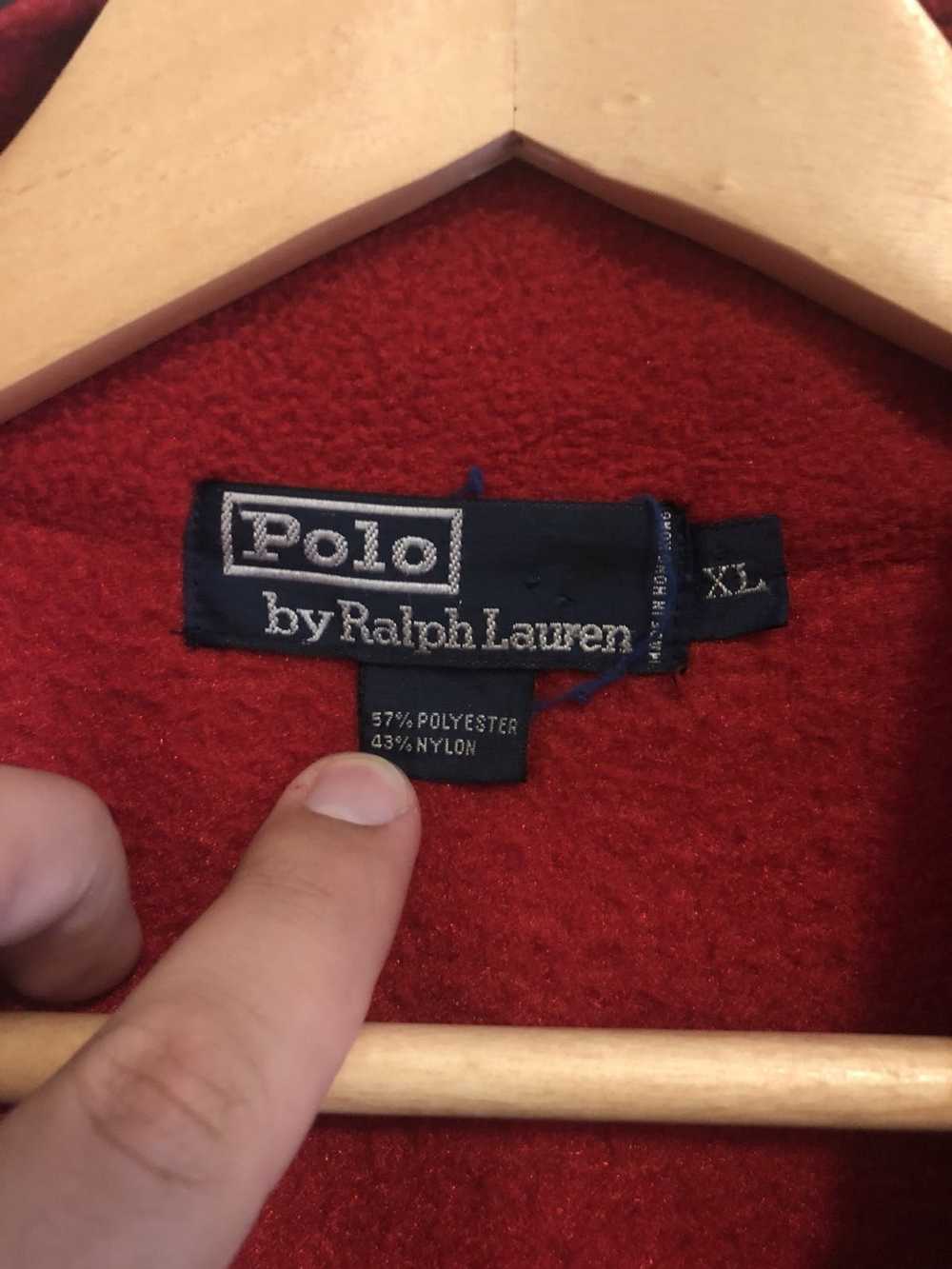 Polo Ralph Lauren Vintage Polo Fleece 1/4 ZIP Pul… - image 3