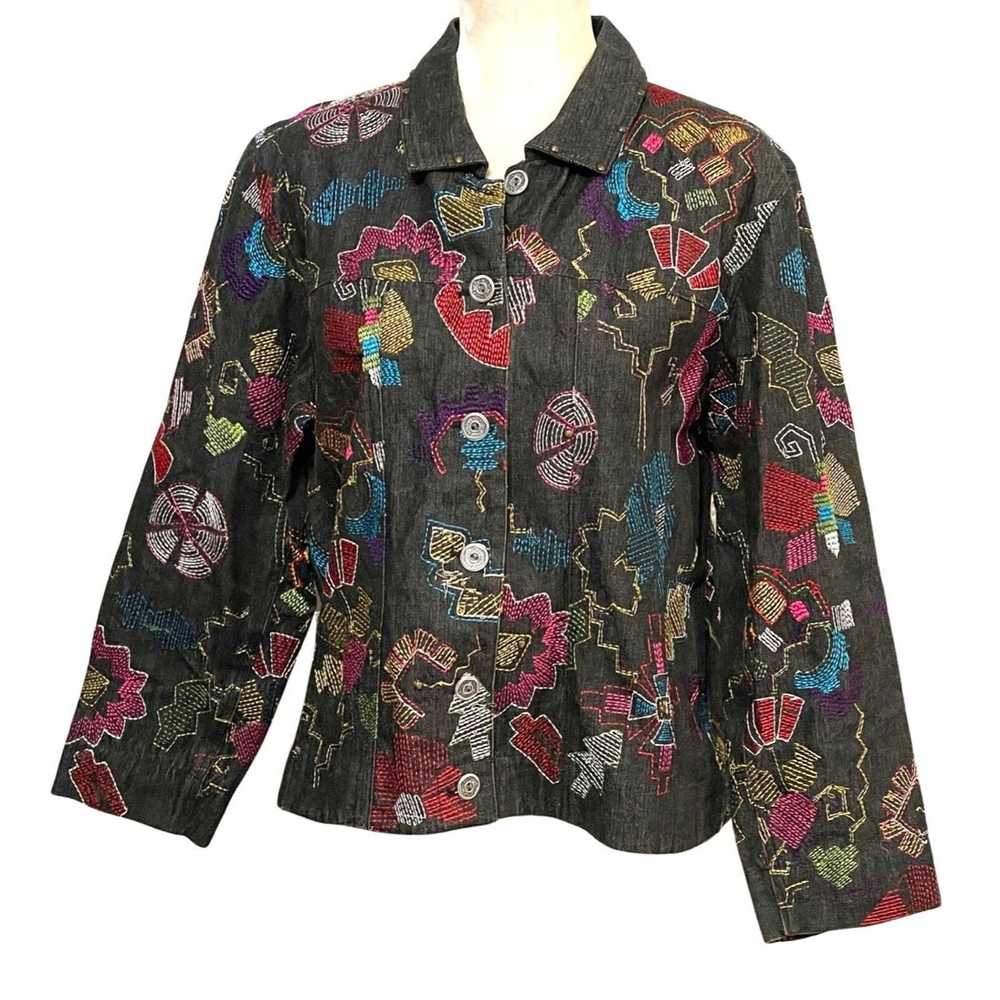 Other Stonebridge Denim Embroidered Jacket Womens… - image 1
