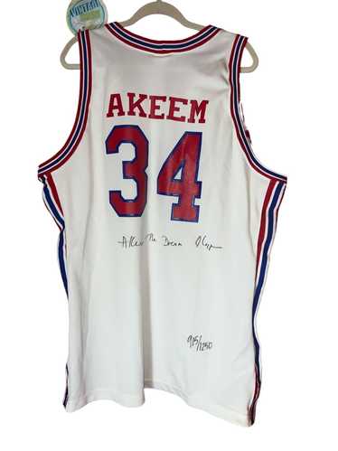 Vintage 1990's Houston Rockets 'Hakeem Olajuwon' Champion Jersey Sz. X