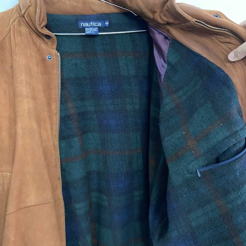 Nautica × Vintage 90's Heavy Flannel Lined Nautic… - image 3