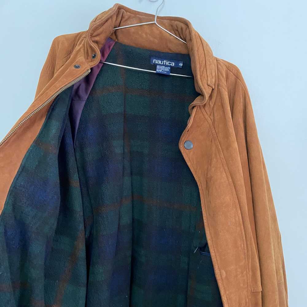 Nautica × Vintage 90's Heavy Flannel Lined Nautic… - image 5