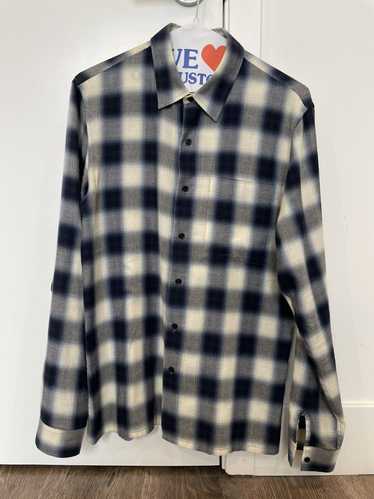 Sandro Blue Checked Button Up