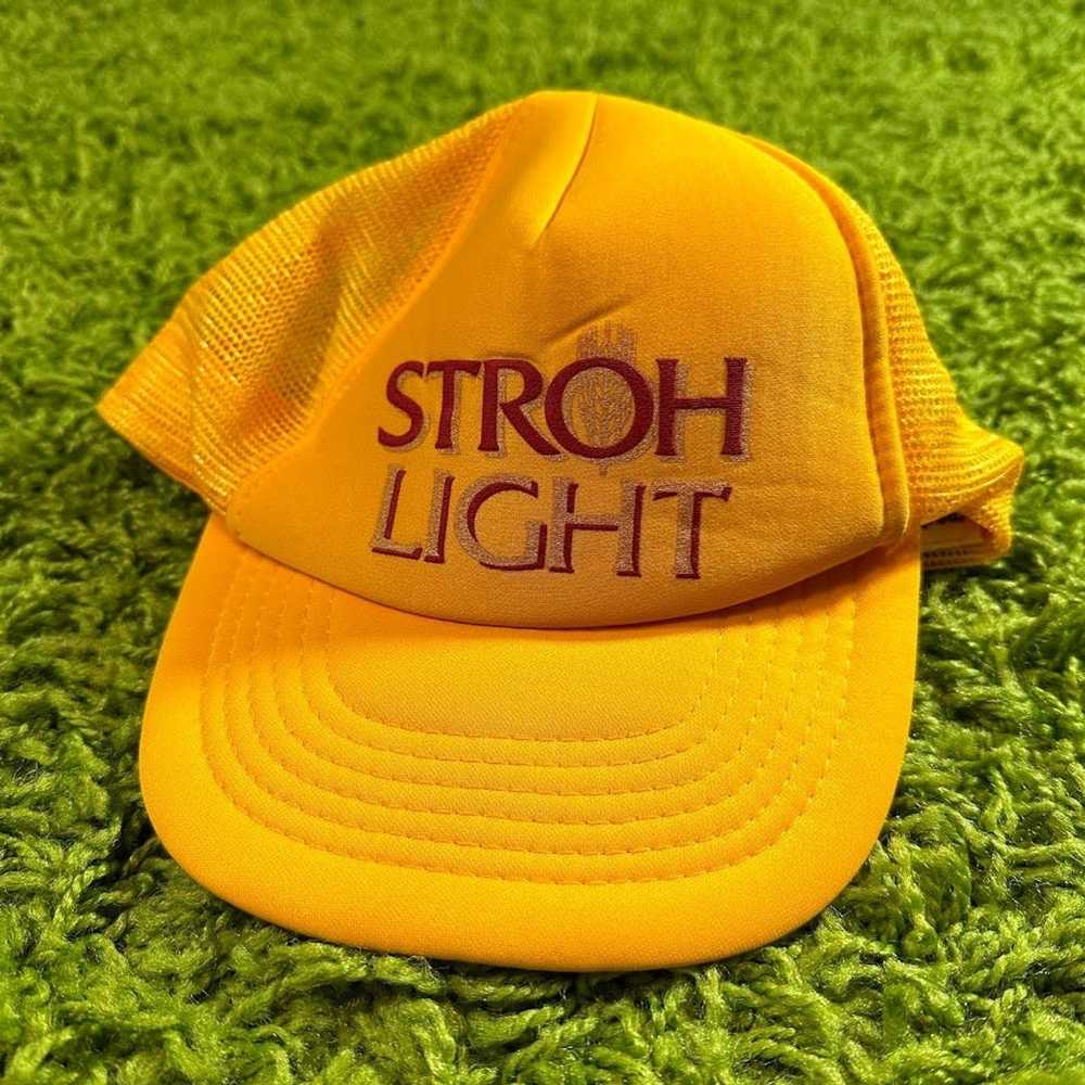 Streetwear × Vintage Vintage Stroh Light Beer Hat - image 1