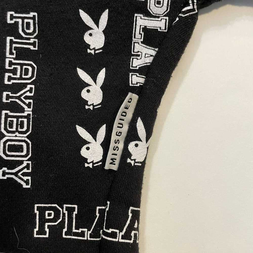 Playboy Playboy x Missguided patterned crop hoodi… - image 5