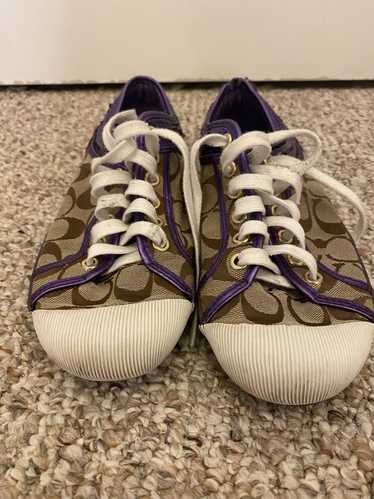 Coach Coach sneakers with purple sequin trim