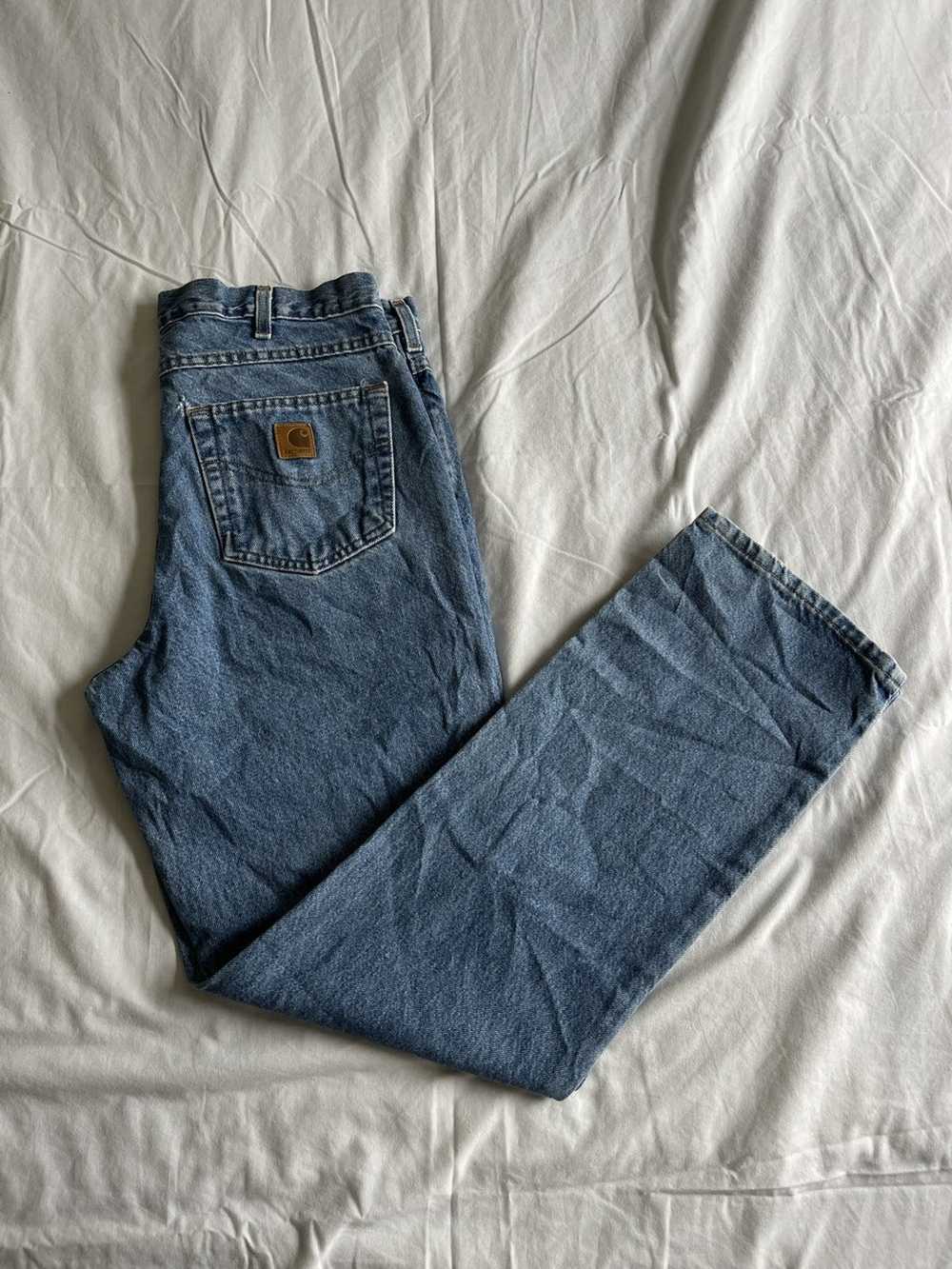 Carhartt × Vintage Carhartt Vintage Blue Jeans 34… - image 2