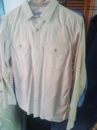 Banana Republic Tan with brown lining Botton-up