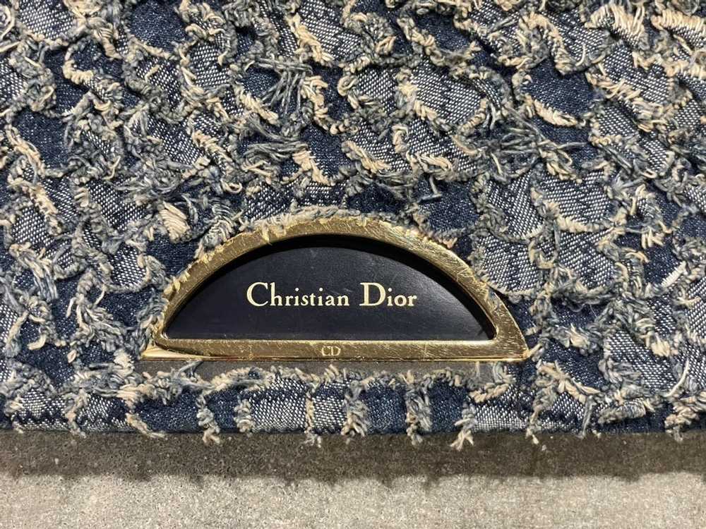 Dior Christian Dior Textured Denim Malice Flap Ba… - image 3