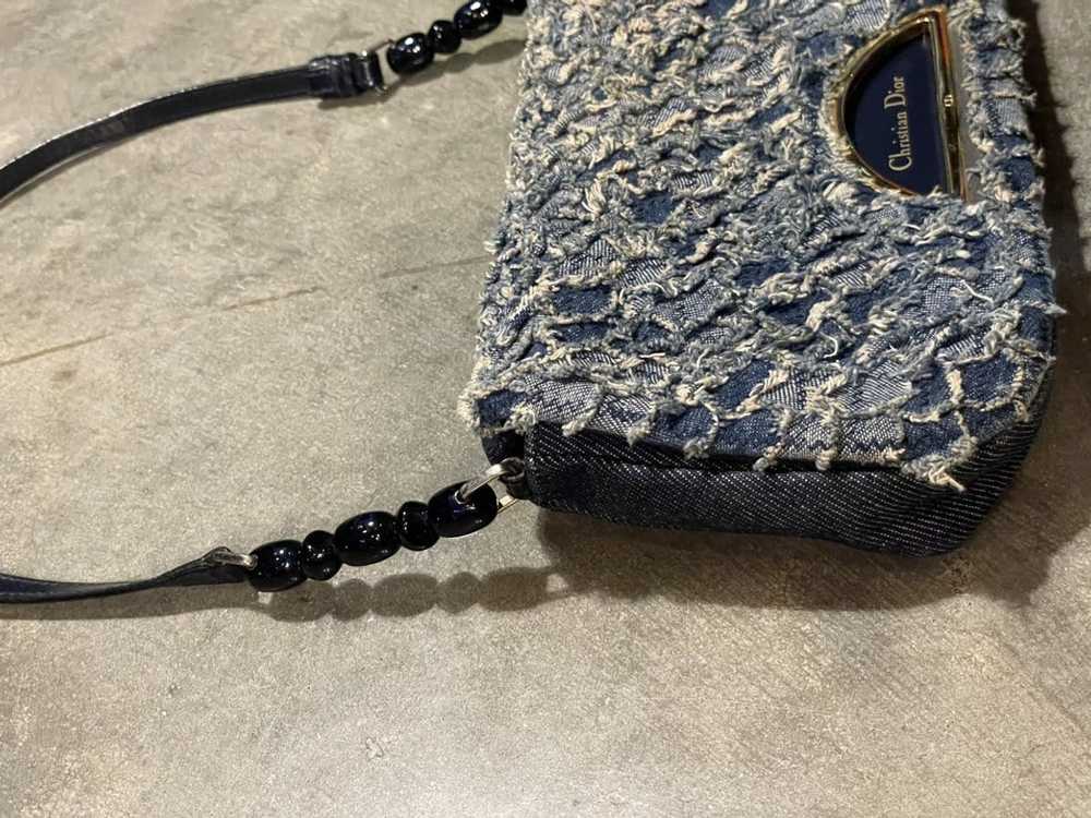 Dior Christian Dior Textured Denim Malice Flap Ba… - image 6