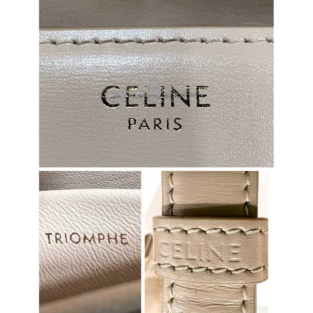 Celine Triomphe leather handbag - image 9