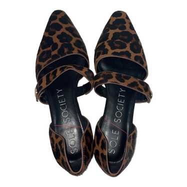 Sole Sole Society Baretta Leopard Print Cow Hair S