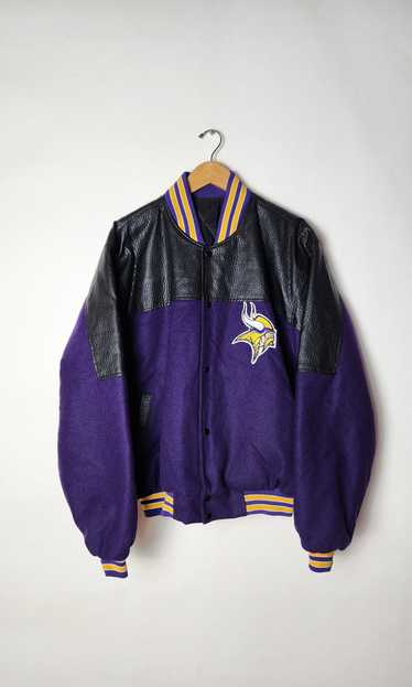 Streetwear × Vintage Purple Minnesota Vikings Jack