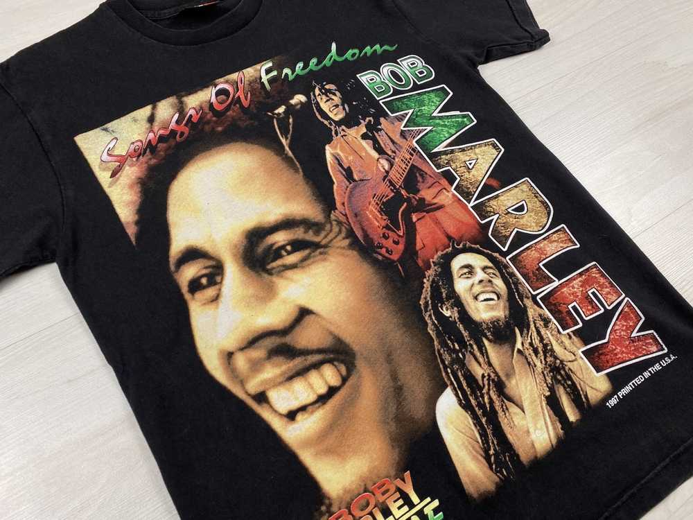 Bob Marley × Streetwear × Vintage Vintage 90's T … - image 3