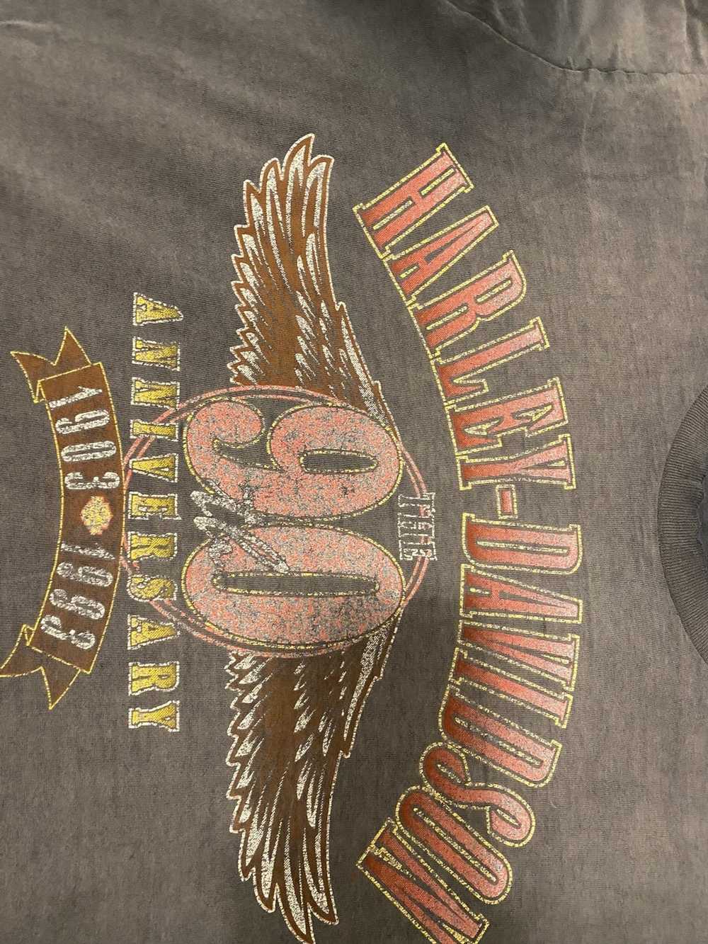 Harley Davidson Vintage Harley Davidson T-shirt 9… - image 2