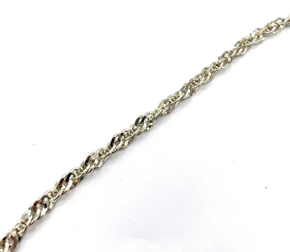 Diamond-Cut Curb Link Chain, Sterling Silver - image 3