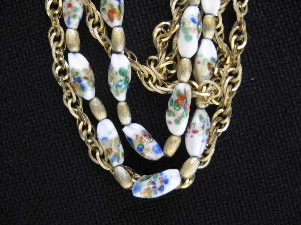 Vintage Five Strand Trifari Necklace - image 5