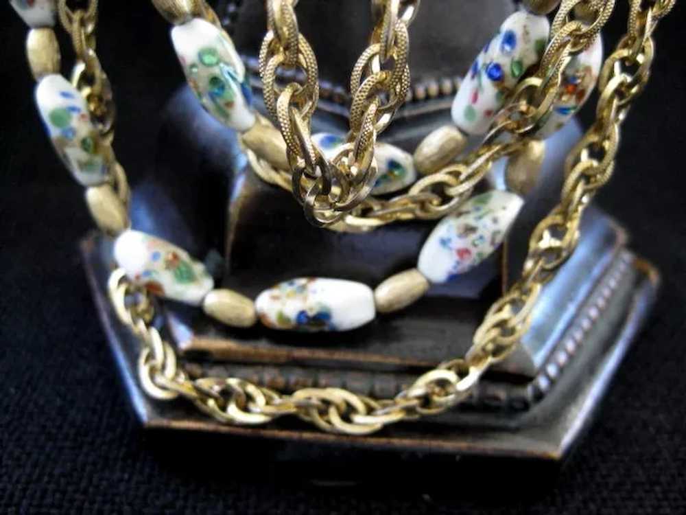 Vintage Five Strand Trifari Necklace - image 7