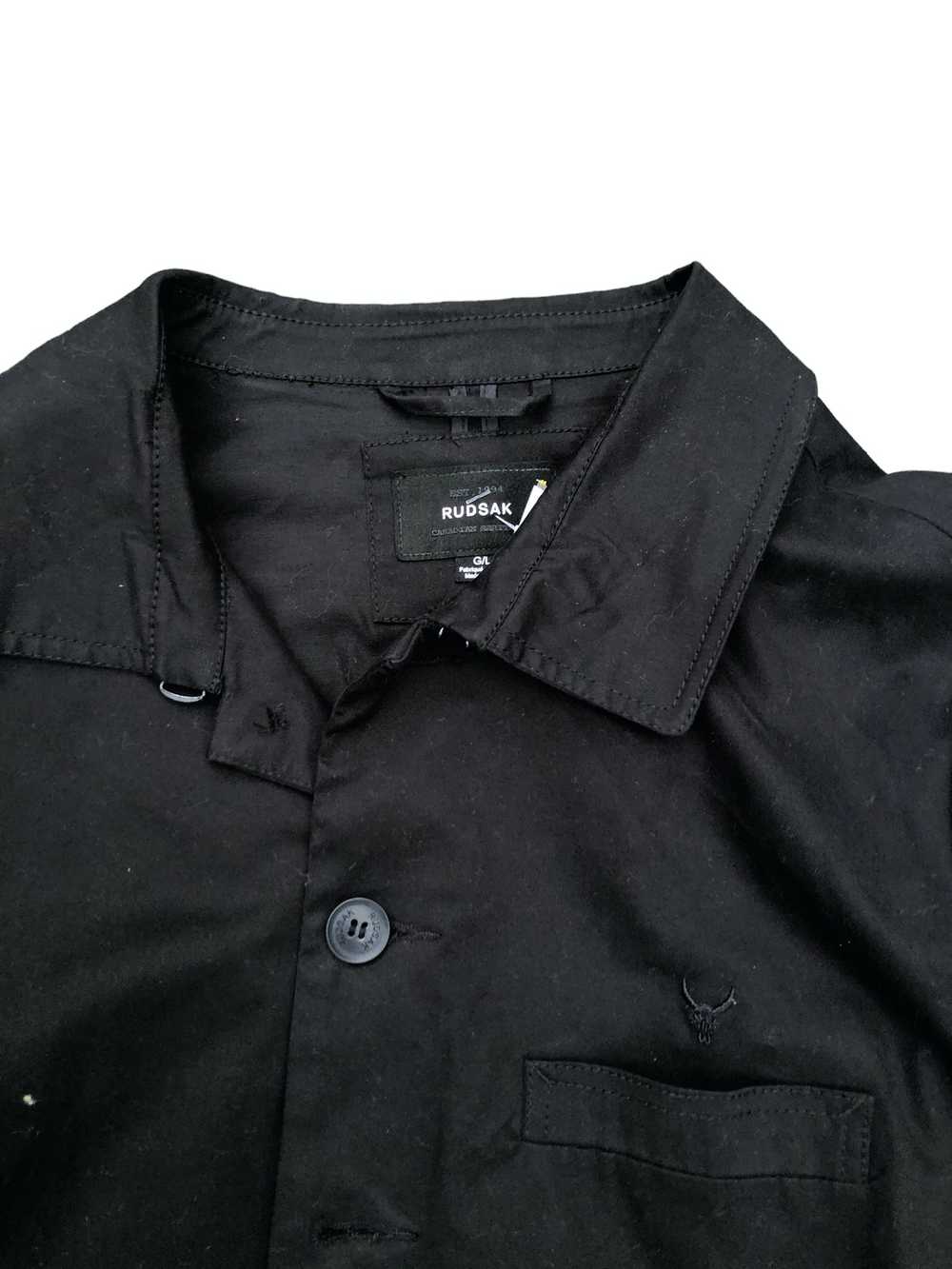 Rudsak RARE Rudsak Jacket Button Up Shirt Large B… - image 9
