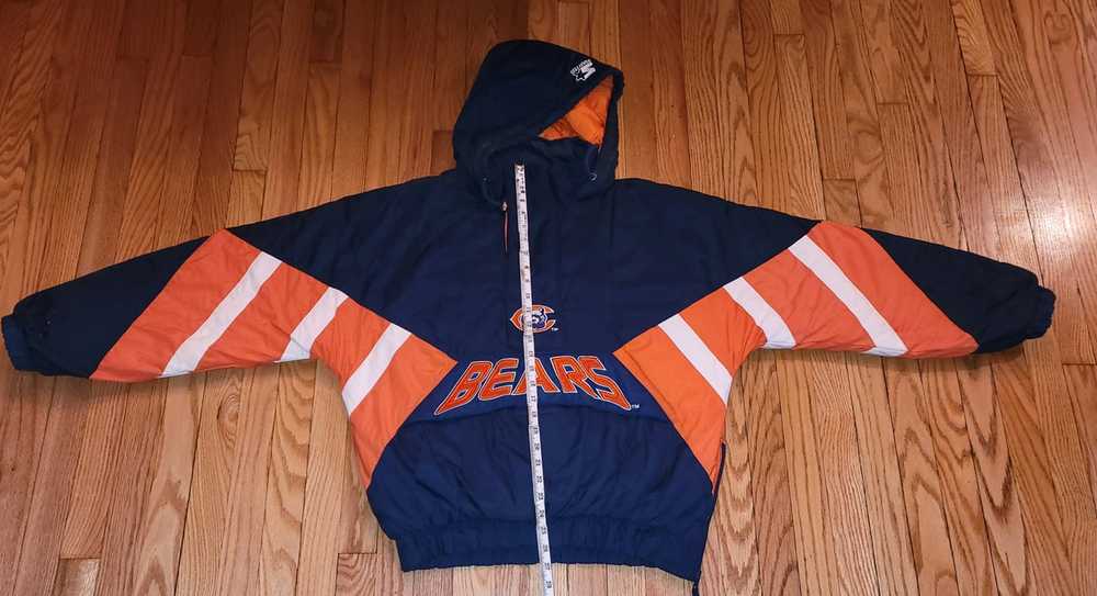 Chicago Bears Zip Up Hoodie, Adult Mens XL, NFL Football, Reworked Vintage,  Made in USA, C91