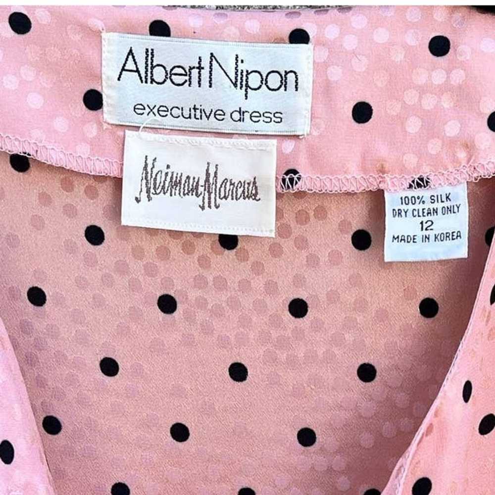 Albert Nipon 1980s Albert Nipon Baby Pink + Black… - image 8