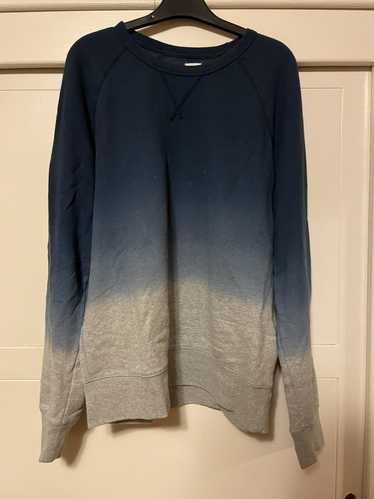 Gap GAP Indigo Dyed Ombre 100% Brushed Cotton Swea