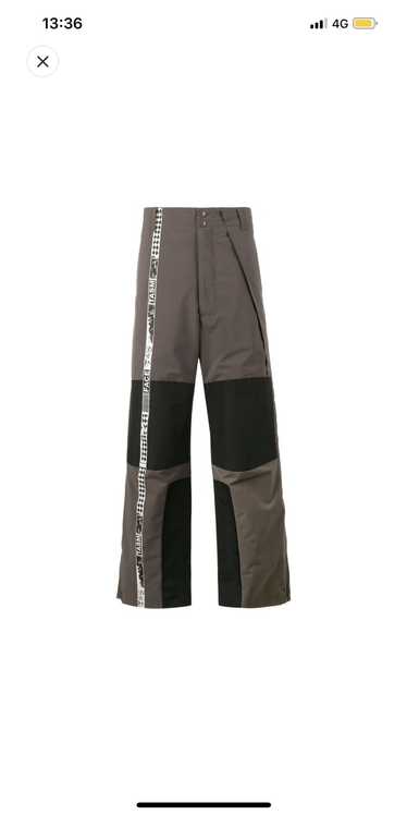 Facetasm Brown & Black Windbreaker Pants