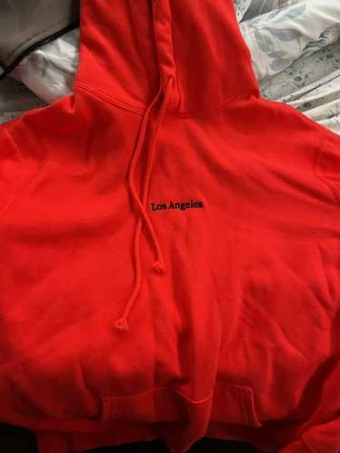 Custom Bright Orange Hoodie “Los Angeles”