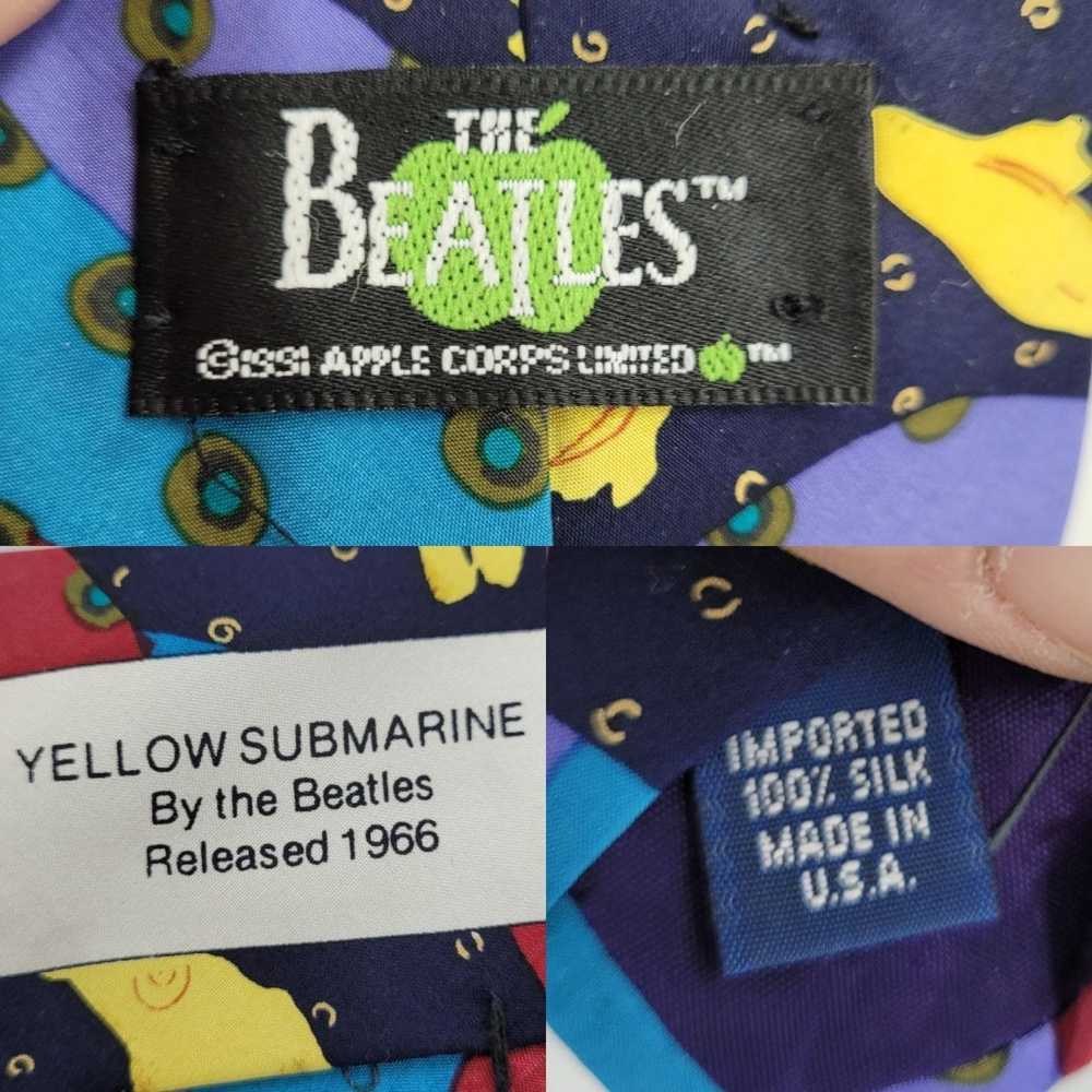 Vintage 1991 The Beatles Neck Tie Yellow Submarin… - image 3