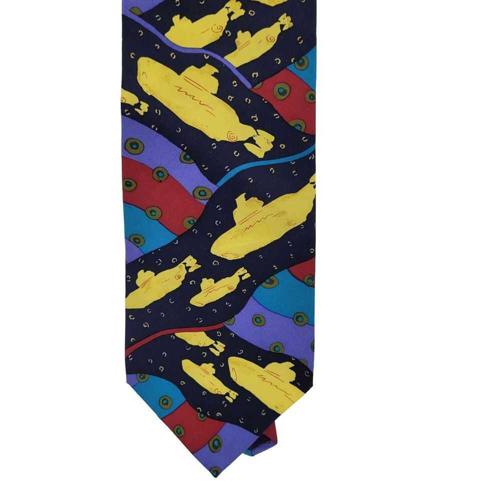 Vintage 1991 The Beatles Neck Tie Yellow Submarin… - image 4