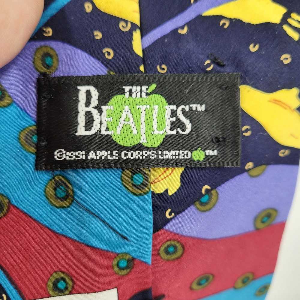 Vintage 1991 The Beatles Neck Tie Yellow Submarin… - image 6