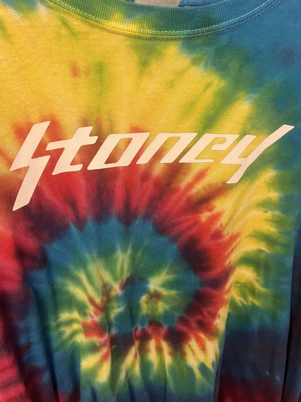 Post Malone Tour Tee Tie Dye Stoney Tee - Size La… - image 1