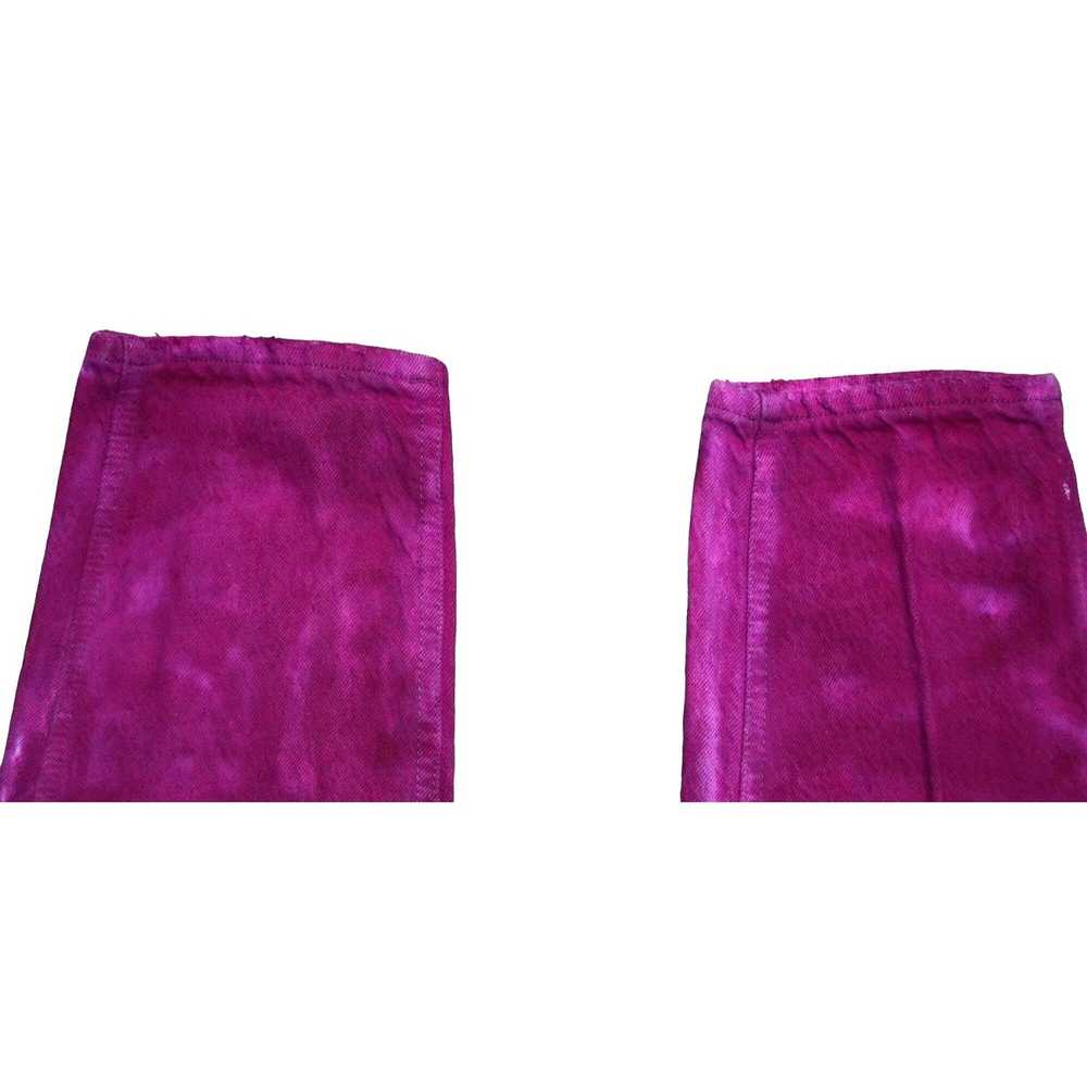 Lee Vintage Lee Jeans Hot Pink Fuchsia Tie Dye Hi… - image 11
