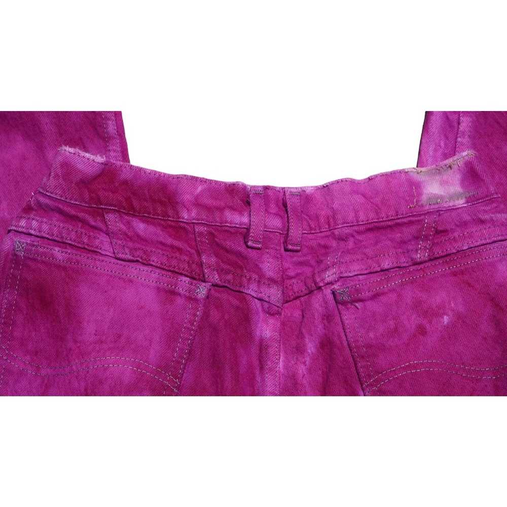 Lee Vintage Lee Jeans Hot Pink Fuchsia Tie Dye Hi… - image 12
