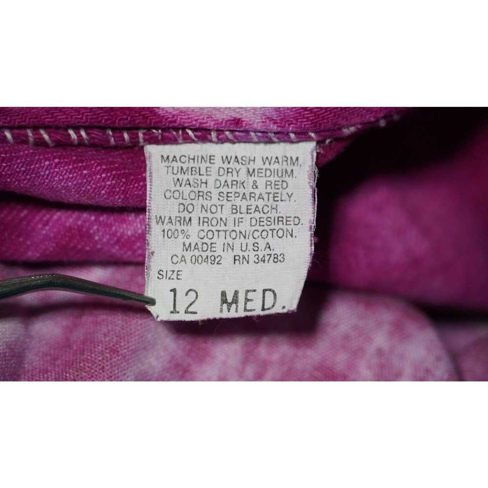 Lee Vintage Lee Jeans Hot Pink Fuchsia Tie Dye Hi… - image 3