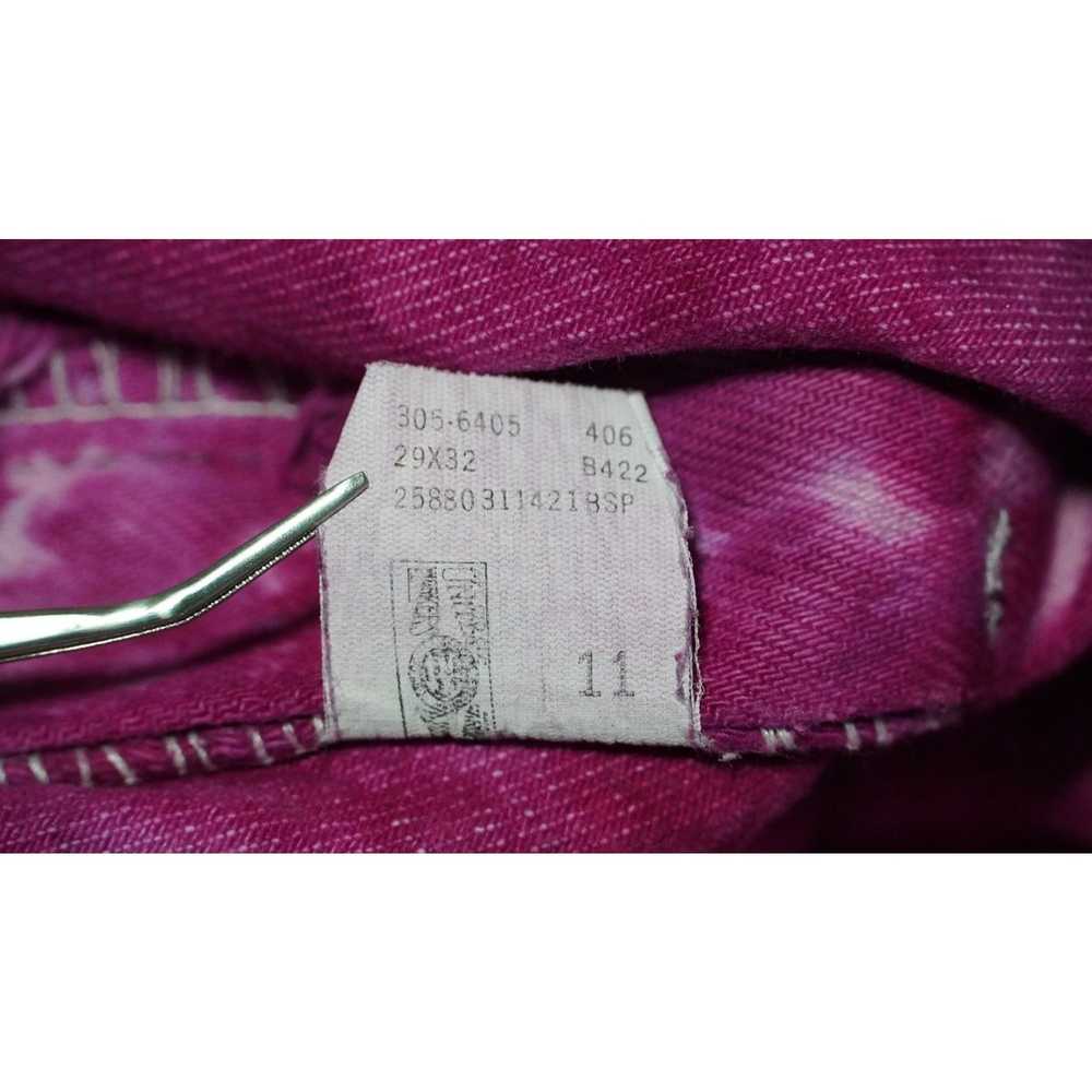 Lee Vintage Lee Jeans Hot Pink Fuchsia Tie Dye Hi… - image 4