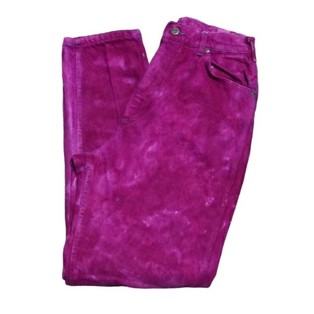 Lee Vintage Lee Jeans Hot Pink Fuchsia Tie Dye Hi… - image 8