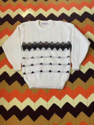 Vintage Vintage 60s/70s white knit sweater
