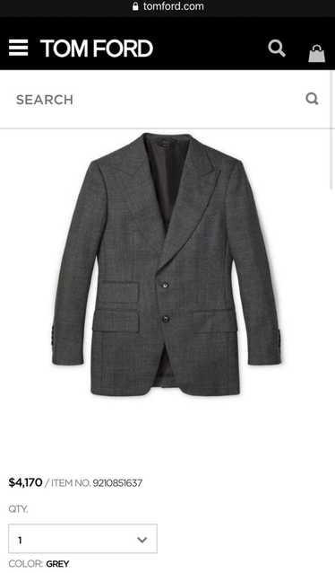 Tom Ford GRAND DRY SHARKSKIN ATTICUS JACKET