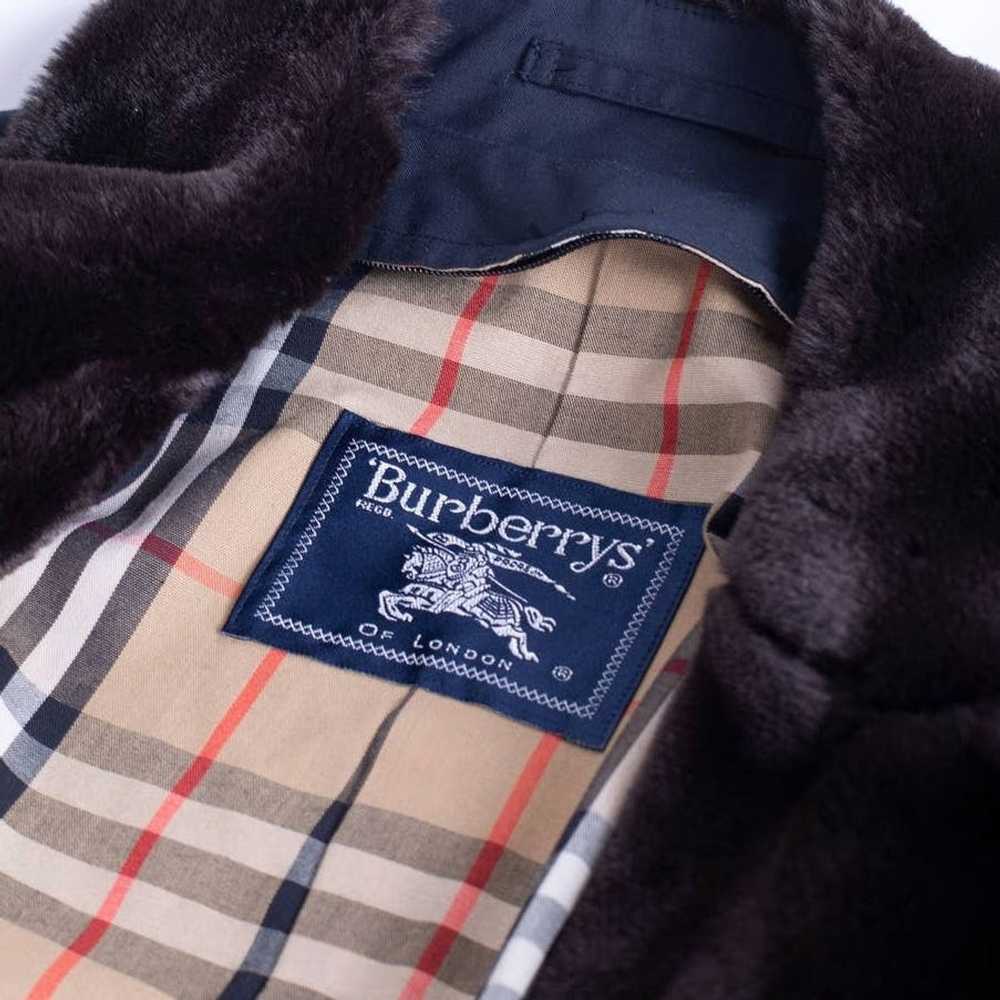 Burberry BURBERRY Vintage Long Black Trench Coat … - image 9