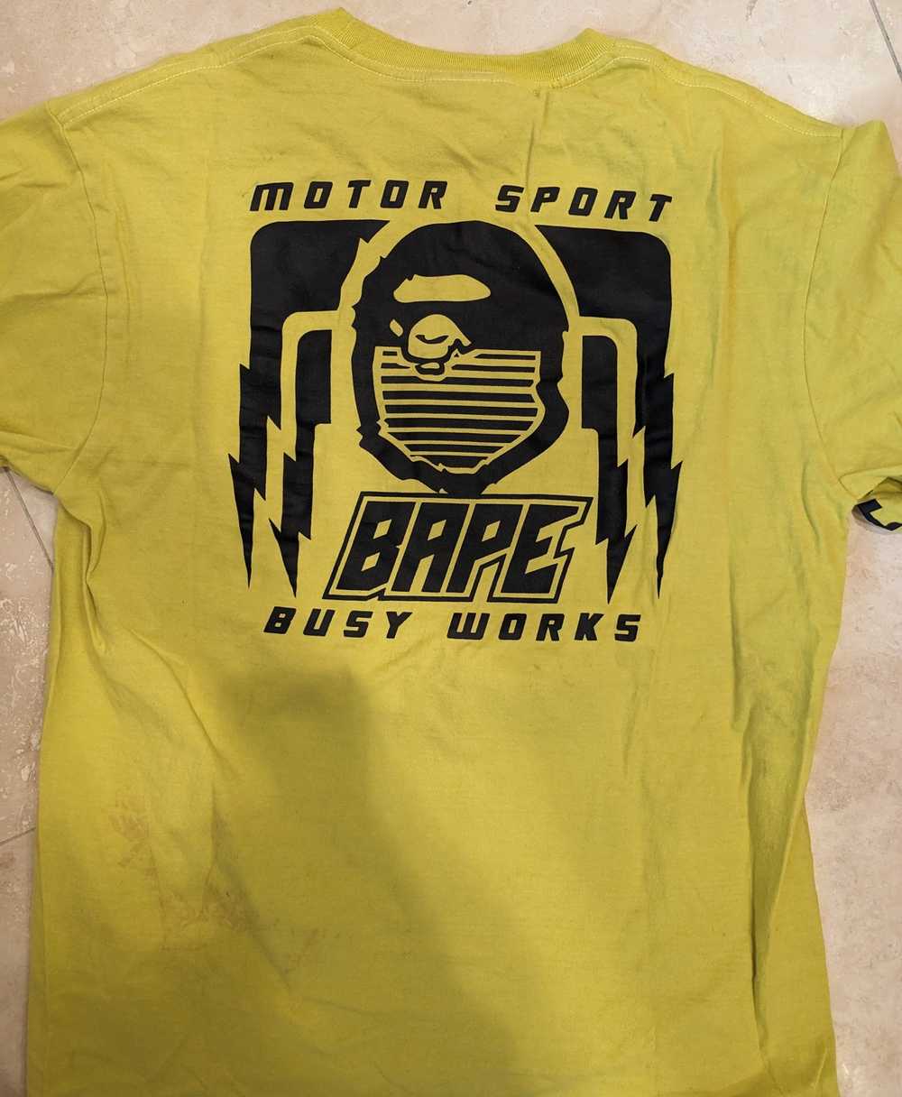 Bape Neon Motorsport Long Sleeve Cotton - image 3