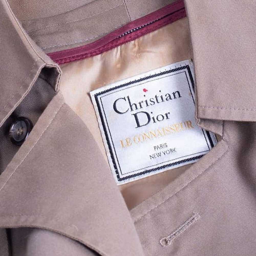 Dior Vintage Christian Dior 1980s Tan Trench Coat… - image 10