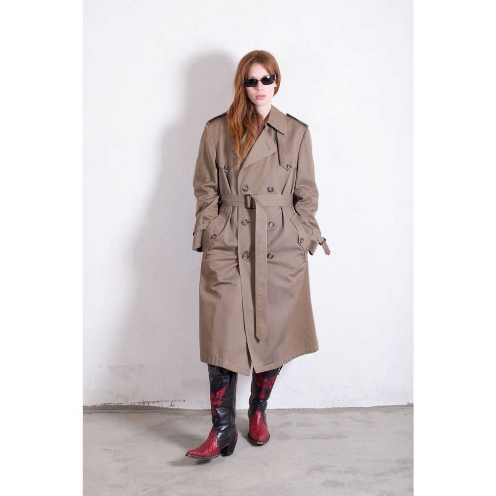 Dior Vintage Christian Dior 1980s Tan Trench Coat… - image 4