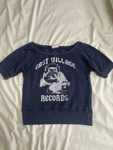 Band Tees × Vintage East Village Records Cat Shirt