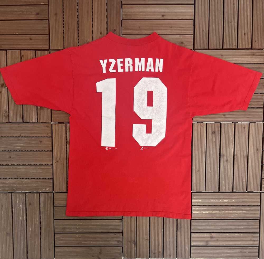Vintage Detroit Red Wings Steve Yzerman Vintage T… - image 4