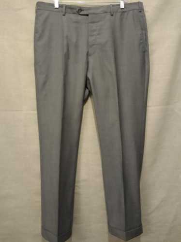 J. Hilburn Men's 100% Wool Flat Front Pants