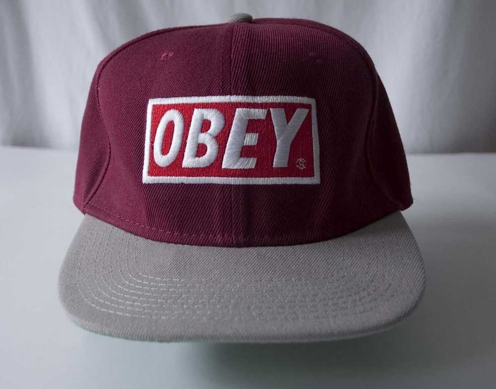 Obey × Streetwear Obey Cap Hat Spell Out Logo Sna… - image 4